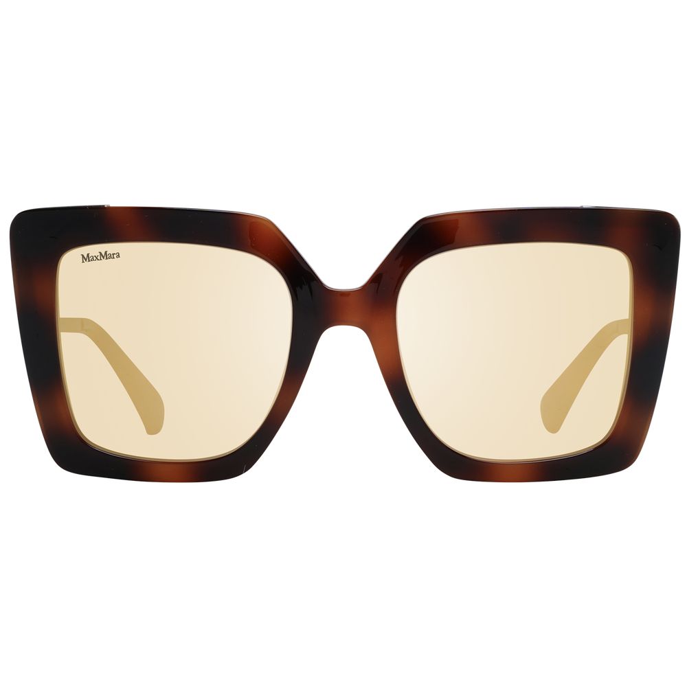 Max Mara Brown Plastic Women's Sunglasses