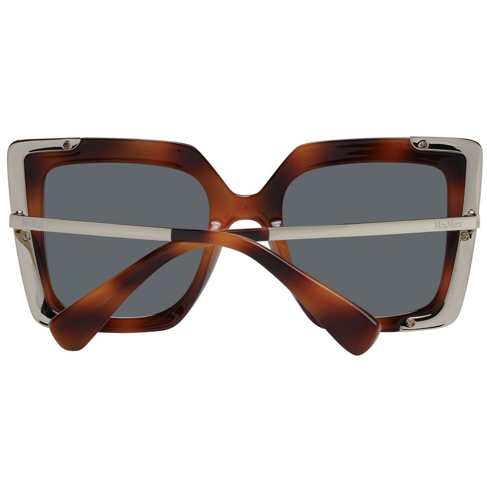 Max Mara Brown Plastic Women's Sunglasses