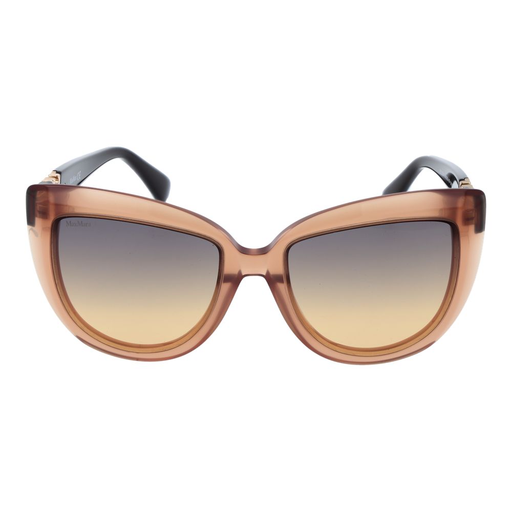 Max Mara Brown Plastic Women's Sunglasses