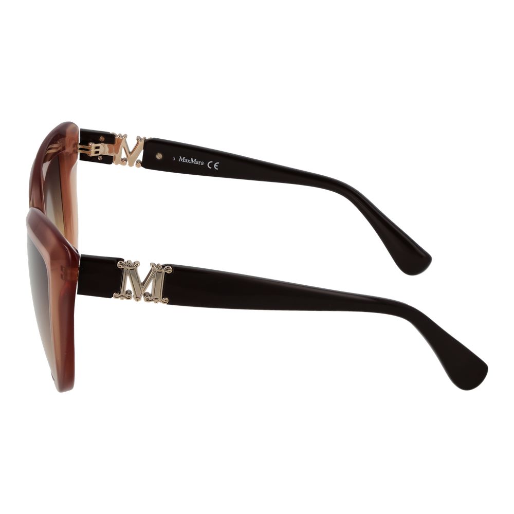 Max Mara Brown Plastic Women's Sunglasses