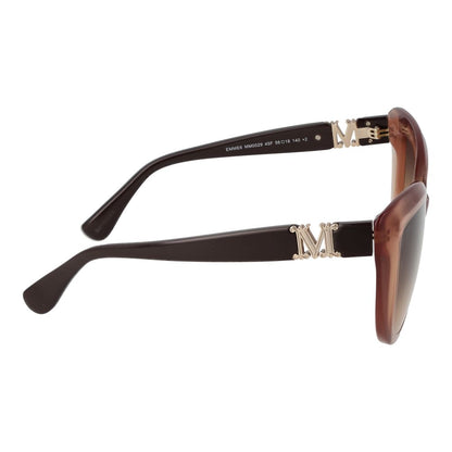 Max Mara Brown Plastic Women's Sunglasses