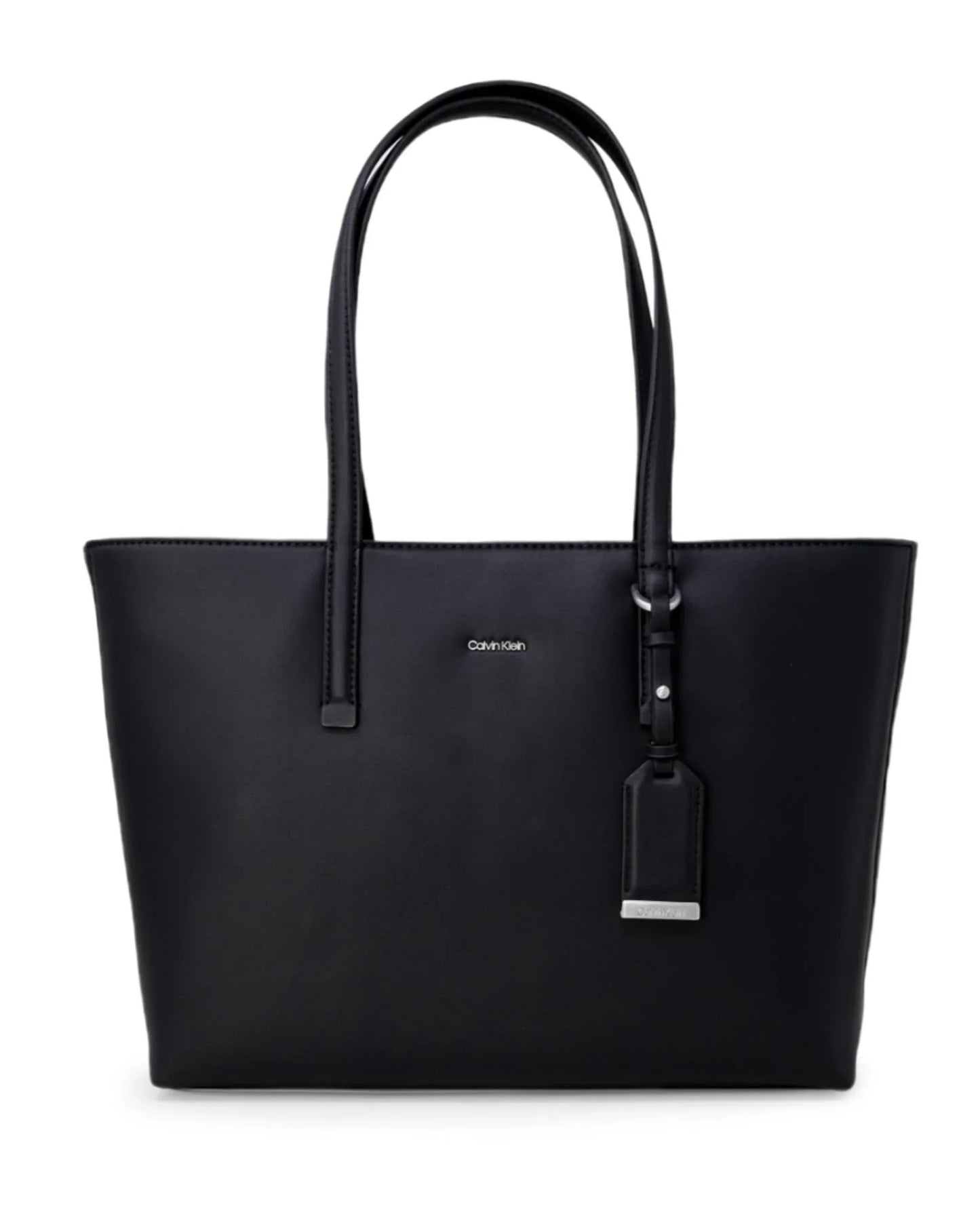 Calvin Klein Black Leather Tote Women's Bag