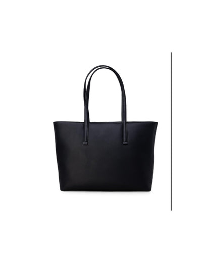 Calvin Klein Black Leather Tote Women's Bag