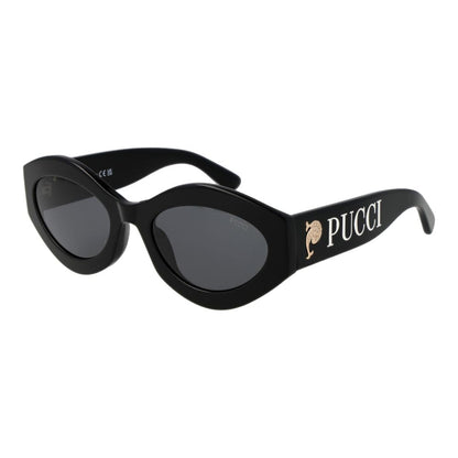 Emilio Pucci Black Acetate Women's Sunglasses