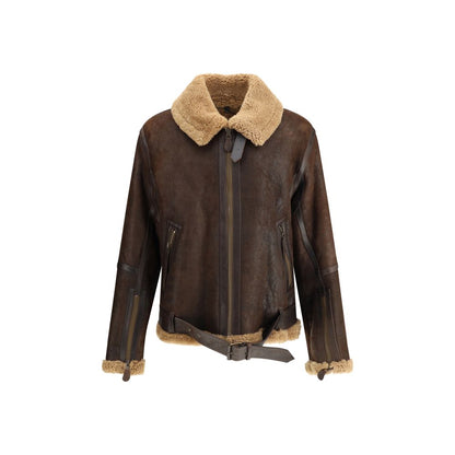 Belstaff Brown Lamb Ovis Aries Aries Men's Clothing