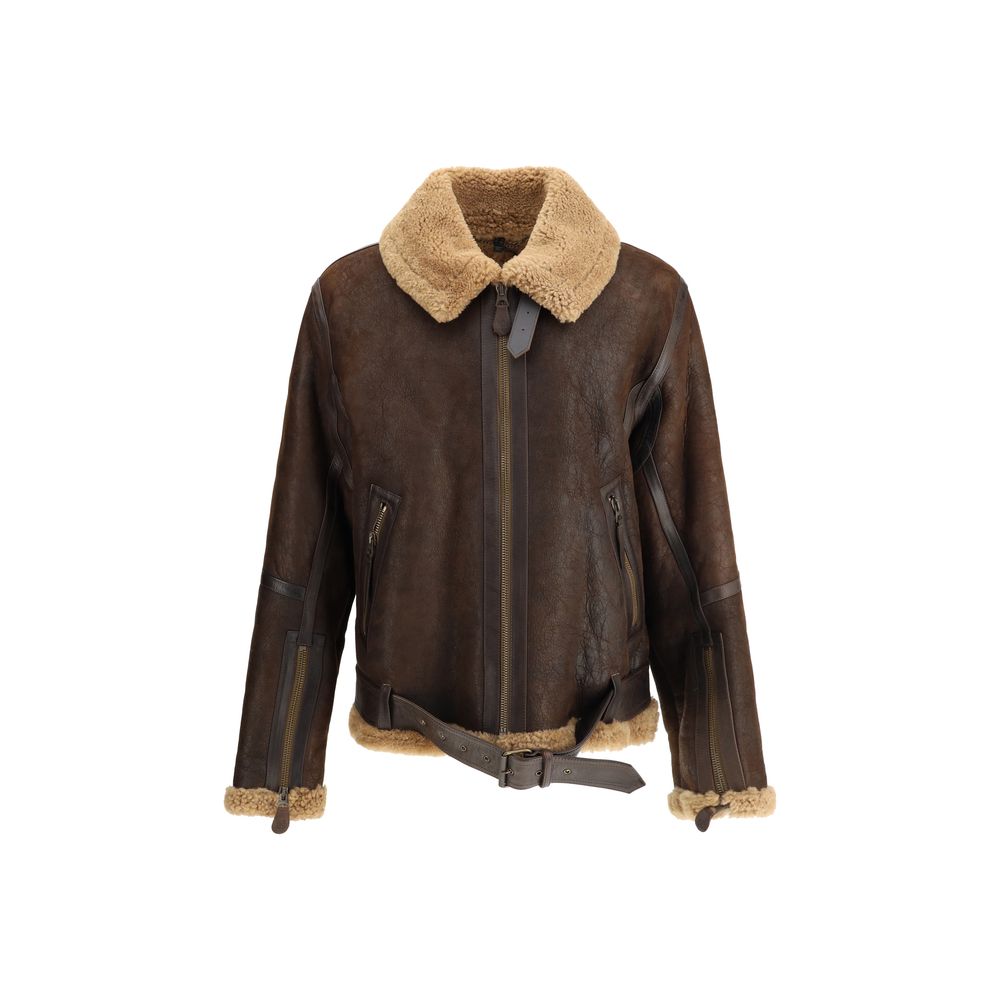 Belstaff Brown Lamb Ovis Aries Aries Men's Clothing