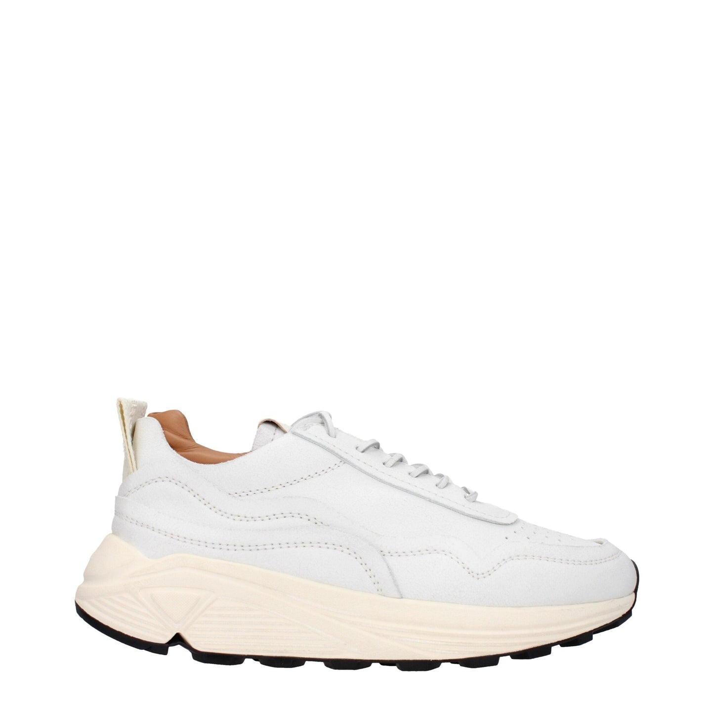 Buttero White Leather Chunky Men's Sneakers