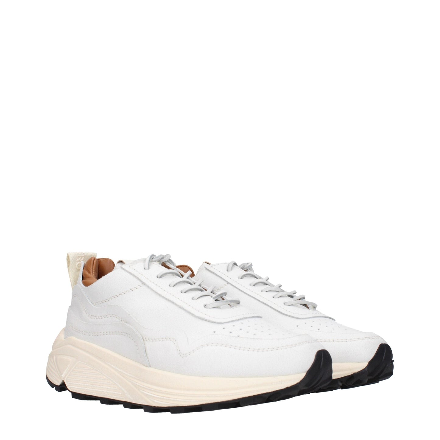 Buttero White Leather Chunky Men's Sneakers
