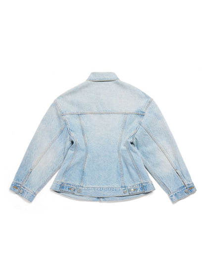 Balenciaga Women's Hourglass Silhouette Denim Jacket