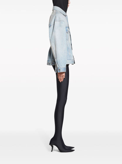 Balenciaga Women's Hourglass Silhouette Denim Jacket
