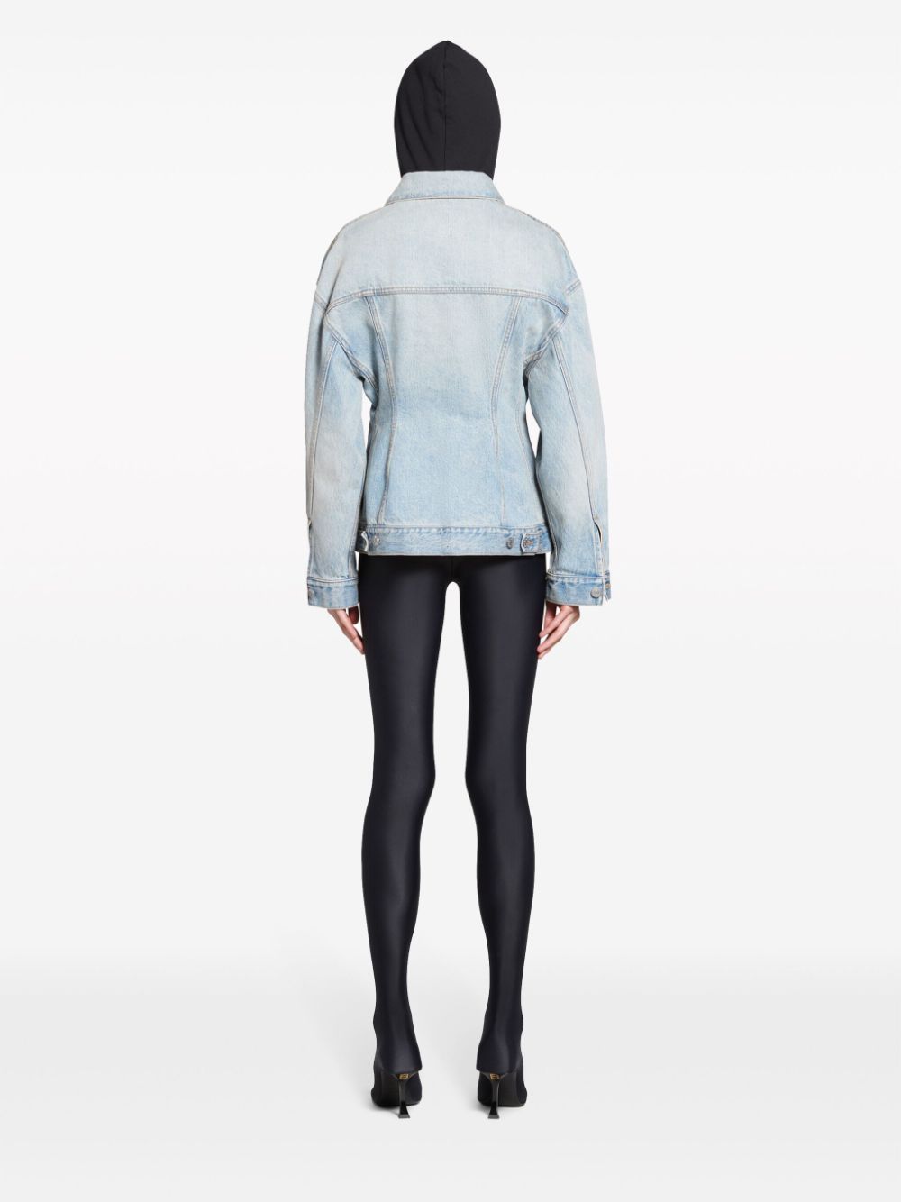 Balenciaga Women's Hourglass Silhouette Denim Jacket