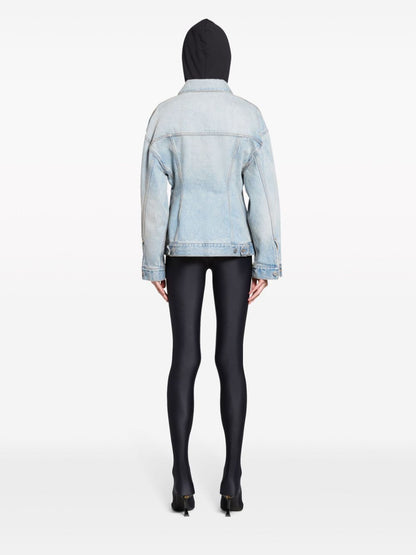 Balenciaga Women's Hourglass Silhouette Denim Jacket
