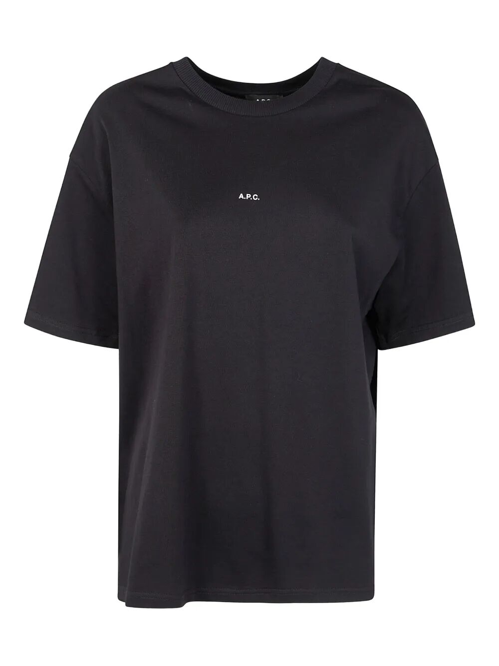A.P.C. Women "Boxy Micro Logo Gots" T-Shirt