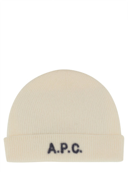 A.P.C. Unisex Berretto In Lana Con Logo