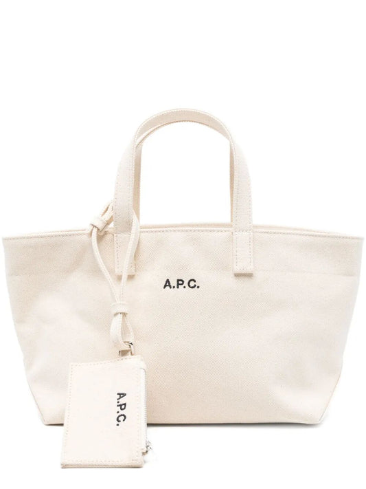 A.P.C. Women "Le Drummer Toile" Small Tote Bag