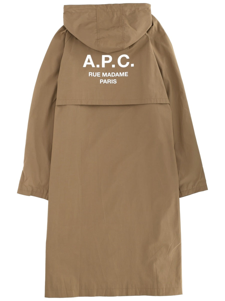 A.P.C. Men Hooded Trench Coat