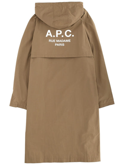 A.P.C. Men Hooded Trench Coat
