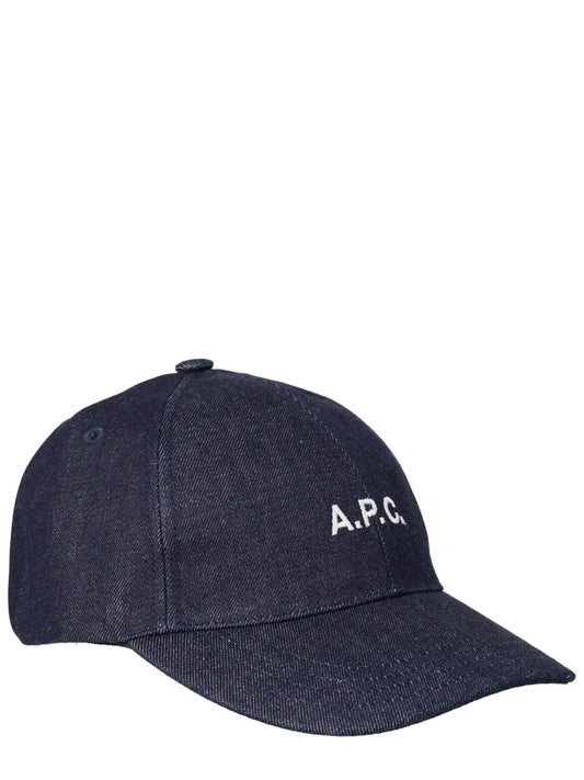 A.P.C. Men Baseball Cap With Logo