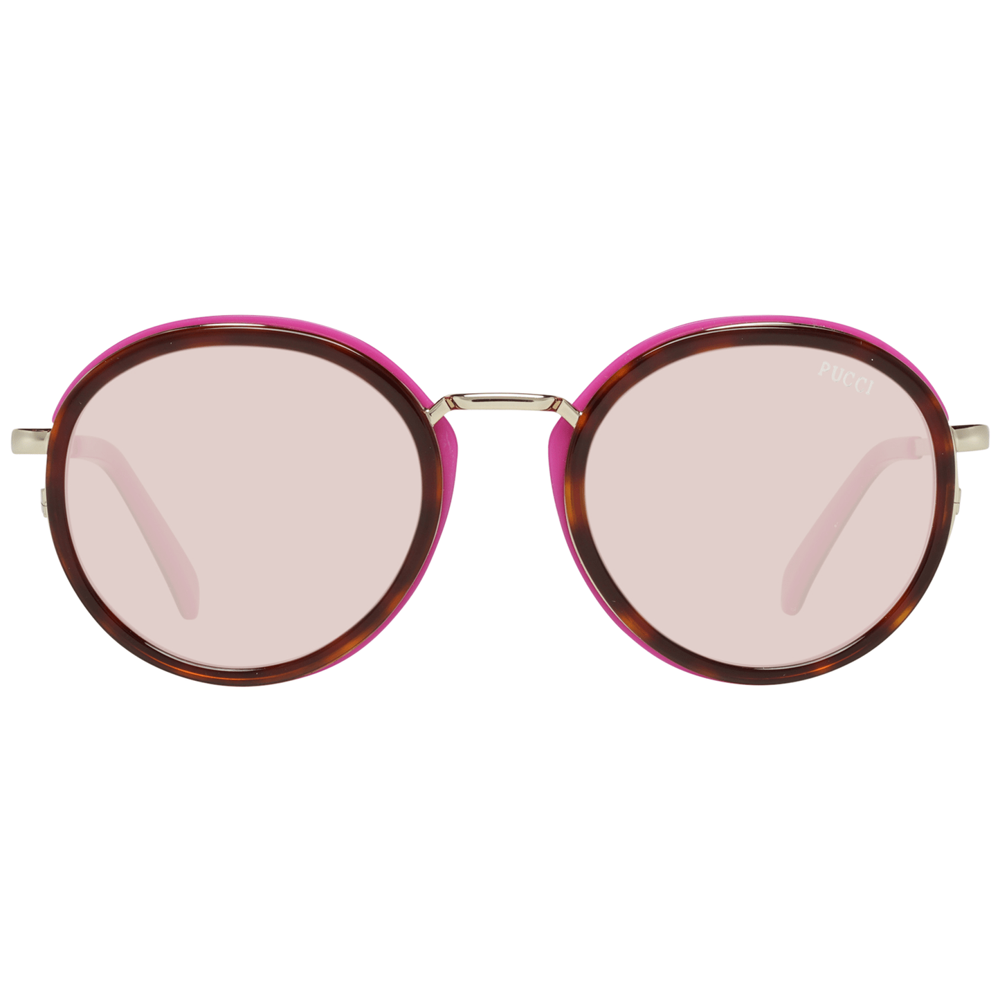 Emilio Pucci Brown Metal & Plastic Women's Sunglasses