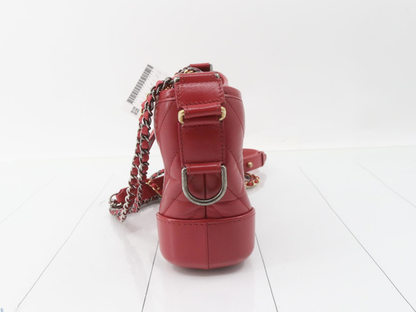 Chanel Gabrielle Hobo Chevron Aged Calfskin Black Leather Shoulder Bag Bag (Pre-Owned)