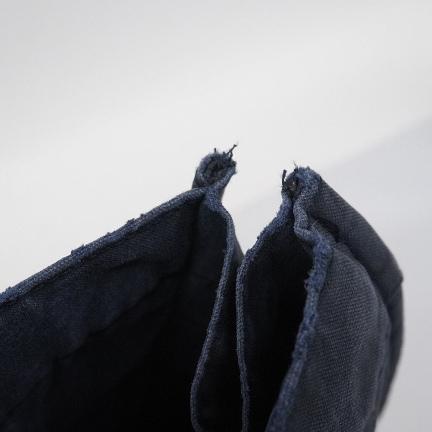 Hermes Navy Canvas Tote Bag (Pre-Owned)