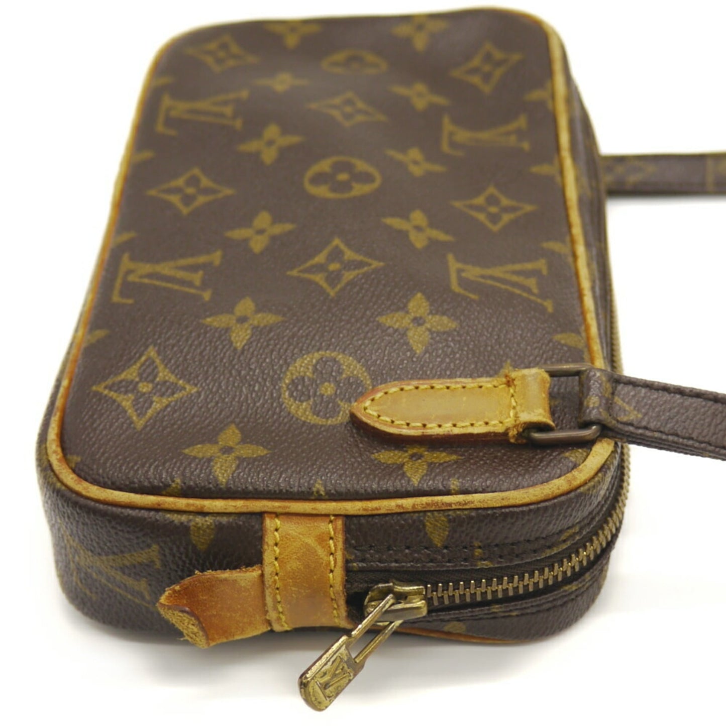 Louis Vuitton Brown Monogram Pochette Shoulder Bag (Pre-Owned)