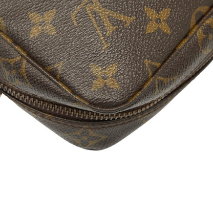 Louis Vuitton Brown Pvc Leather Clutch Bag (Pre-Owned)