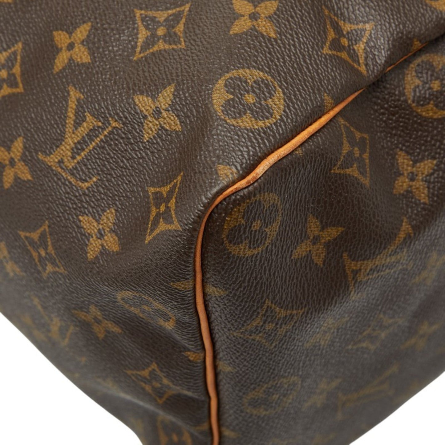 Louis Vuitton Brown Pvc Leather Boston Bag Handbag (Pre-Owned)