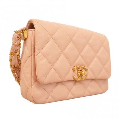 Chanel Pink Leather Shoulder Bag (Pre-Owned)