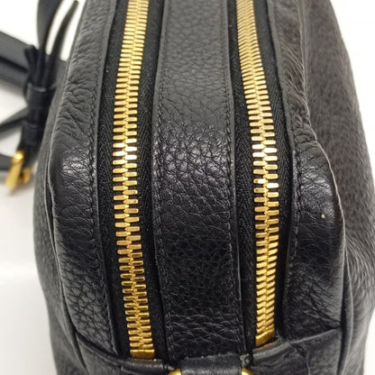 Prada Black Leather Shoulder Bag Sling Bag (Pre-Owned)