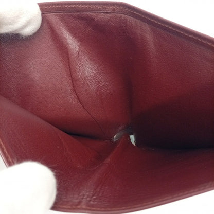 Cartier Bordeaux Leather Long Bill Wallet (Bi-Fold) (Pre-Owned)