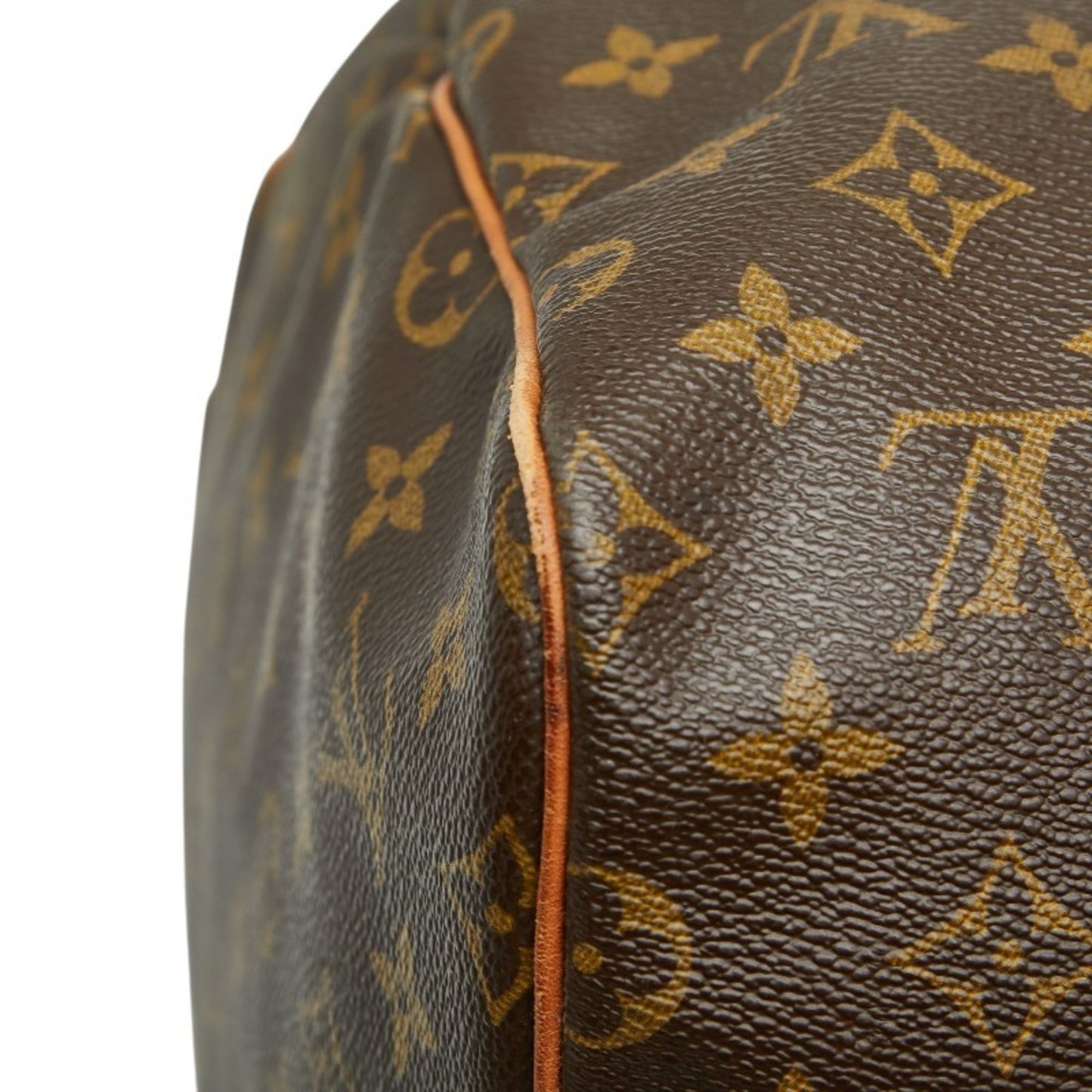 Louis Vuitton Brown Pvc Leather Boston Bag (Pre-Owned)