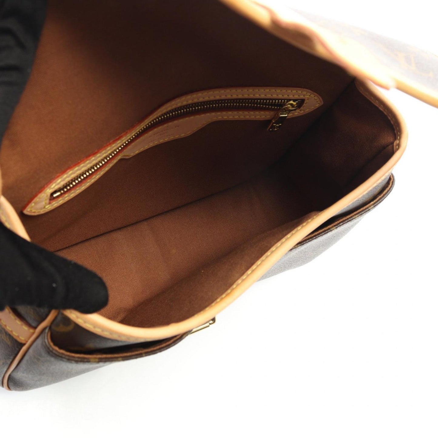 Louis Vuitton Brown Pvc Leather Shoulder Bag (Pre-Owned)