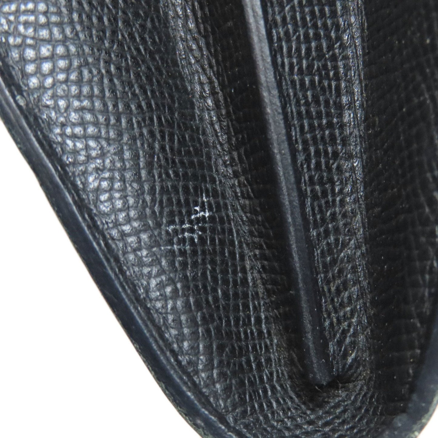 Hermes Kelly Black Epsom Leather Long Wallet (Bi-Fold) (Pre-Owned)