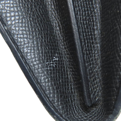 Hermes Kelly Black Epsom Leather Long Wallet (Bi-Fold) (Pre-Owned)