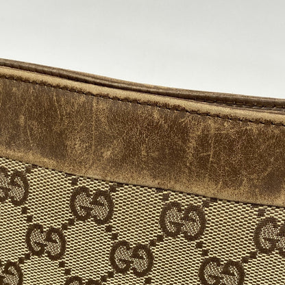 Gucci Brown Canvas Shoulder Bag (Pre-Owned)