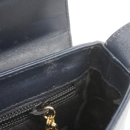 Salvatore Ferragamo Black Leather Shoulder Bag (Pre-Owned)