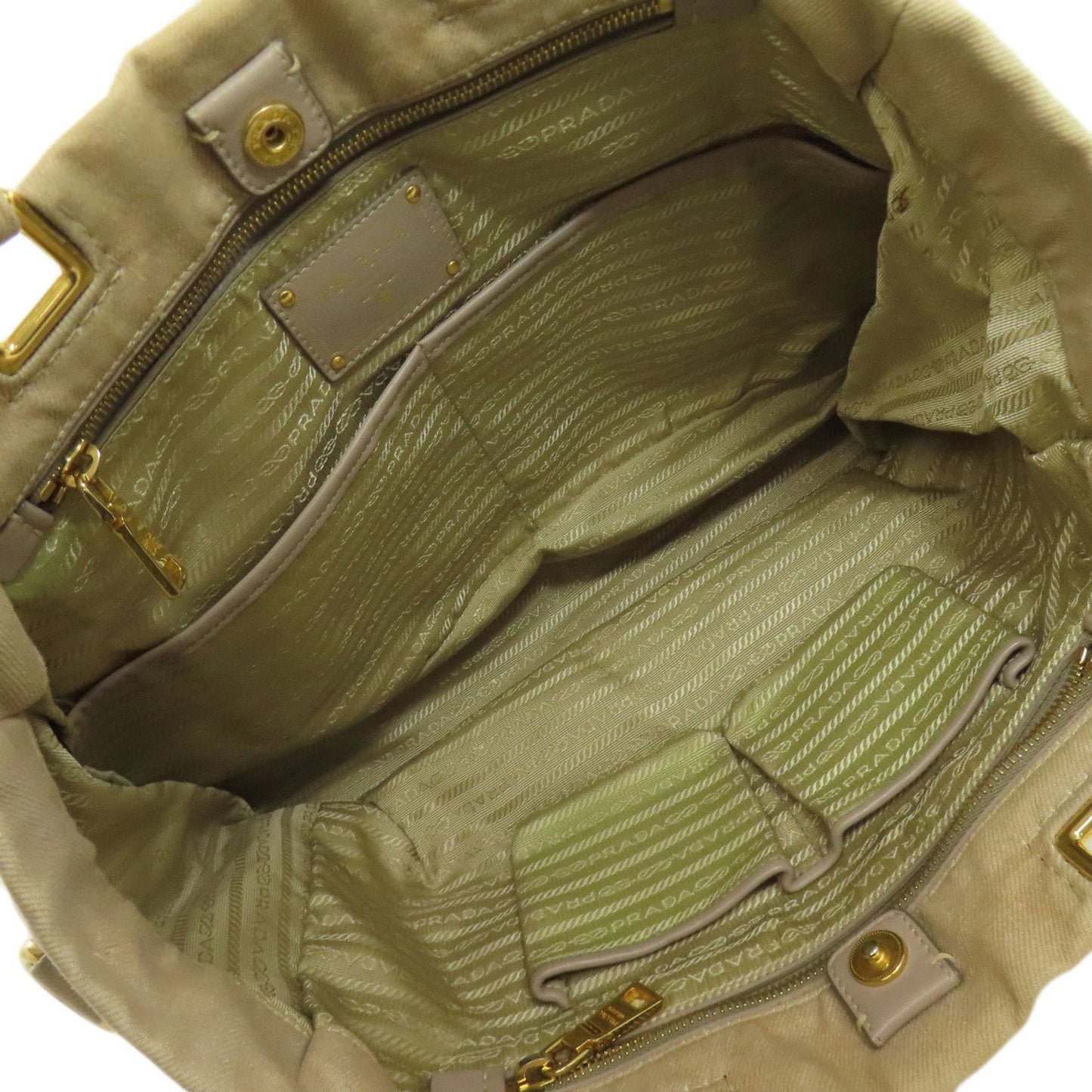 Prada Brown Denim Tote Bag (Pre-Owned)