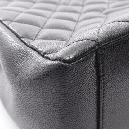 Chanel Black Grained Calfskin Tote Bag (Pre-Owned)