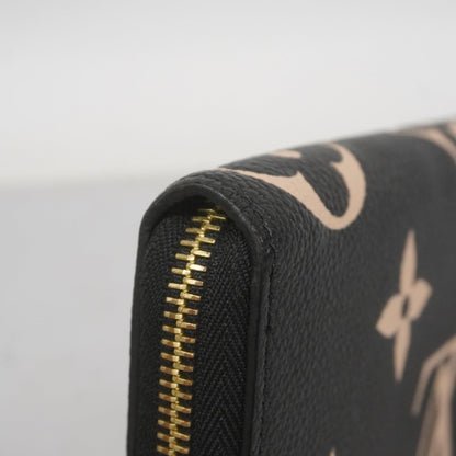 Louis Vuitton Beige Black Long Wallet (Bi-Fold) (Pre-Owned)