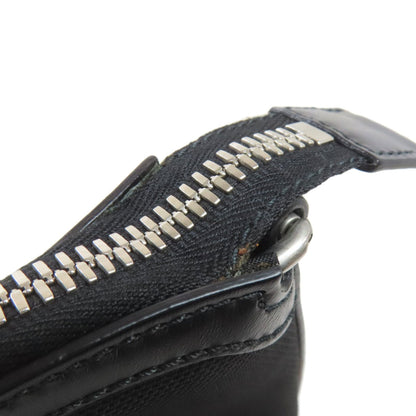 Gucci Sherry Line Black Nylon Canvas Leather Tote Bag (Pre-Owned)