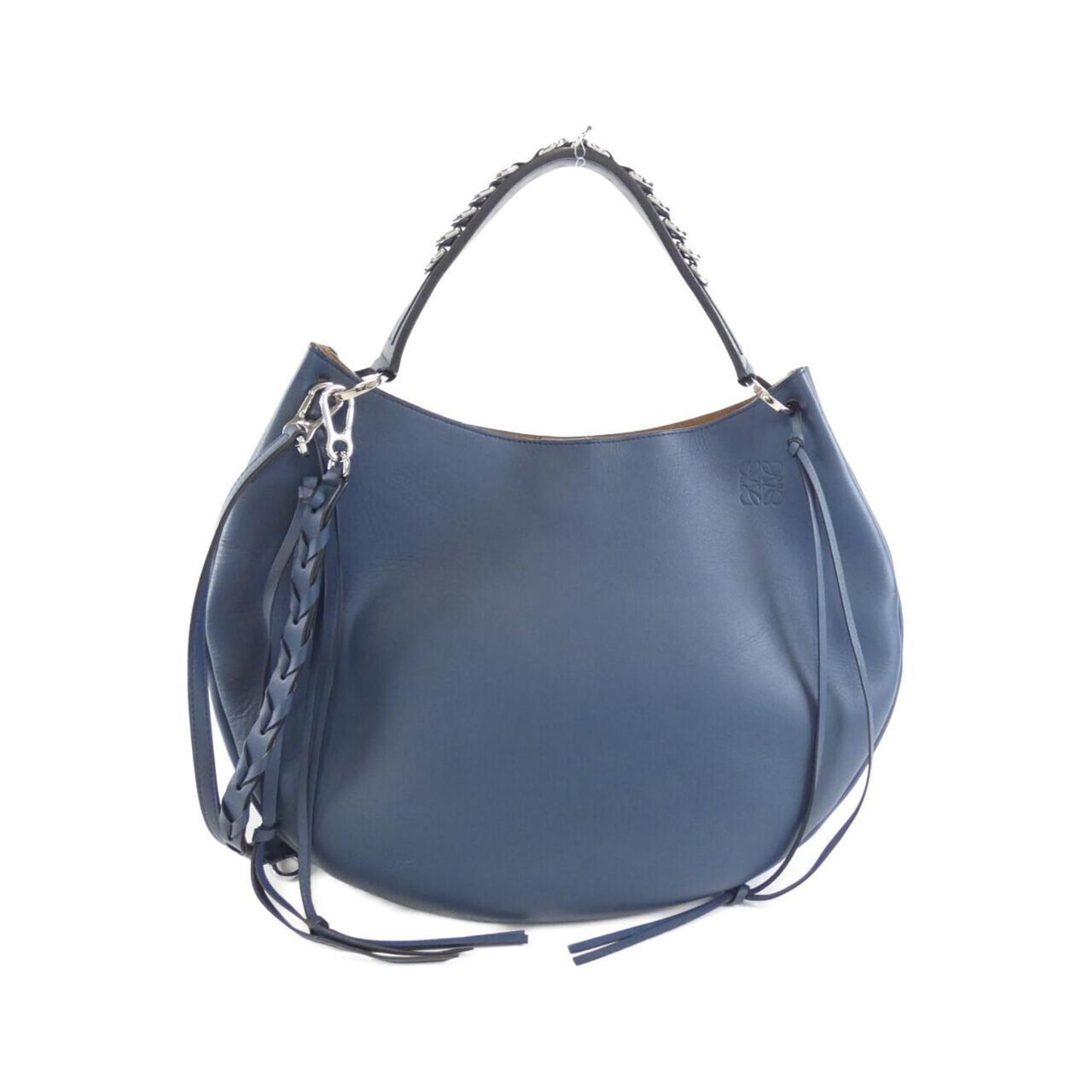 Loewe Blue Leather Shoulder Bag (Pre-Owned)