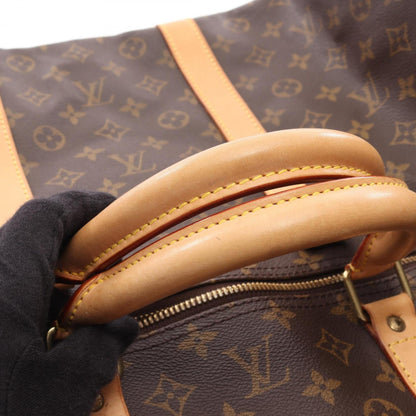 Louis Vuitton Brown Pvc Leather Boston Bag (Pre-Owned)