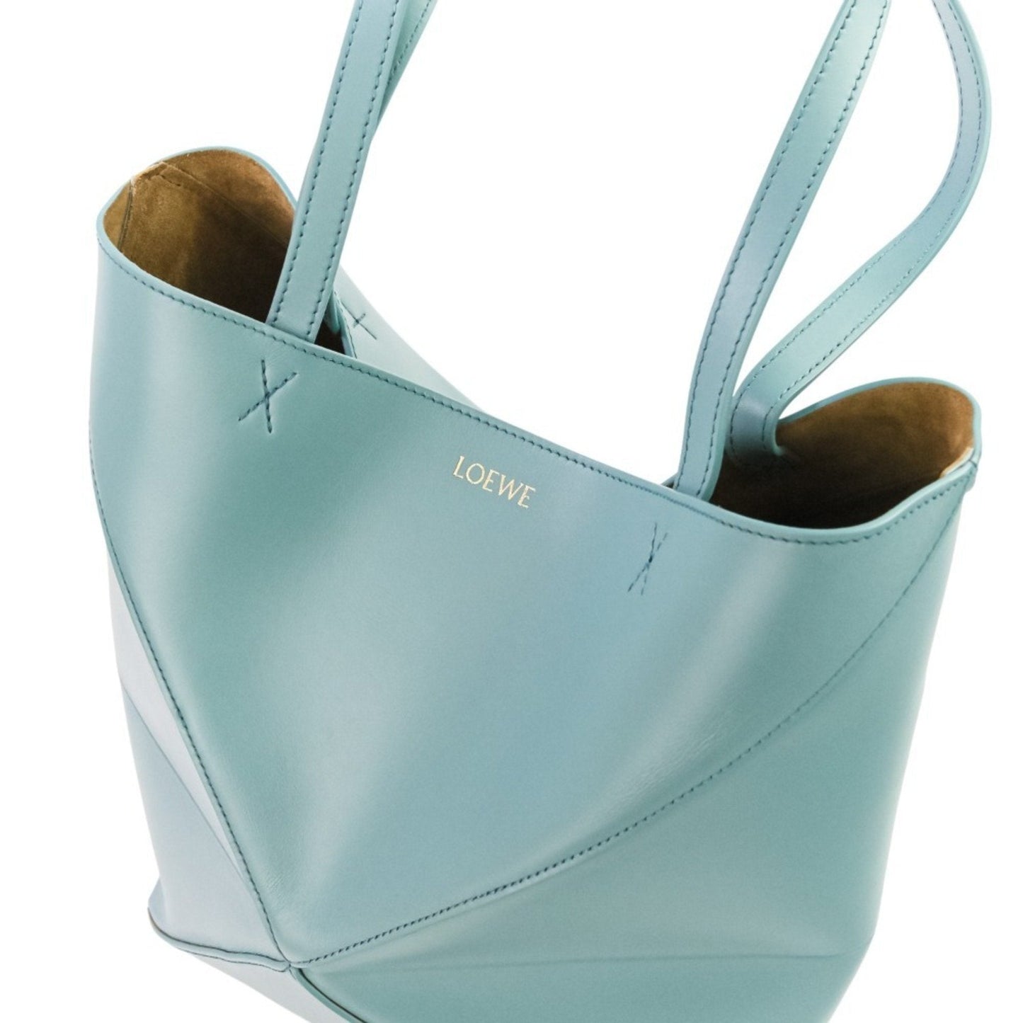 Loewe Blue Leather Tote Bag (Pre-Owned)