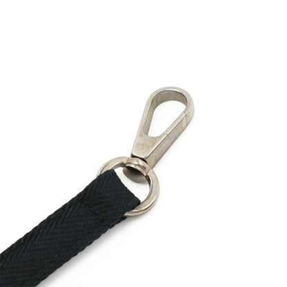 Hermes Black Toile Chevron Leather Handbag Pouch Tote Bag (Pre-Owned)