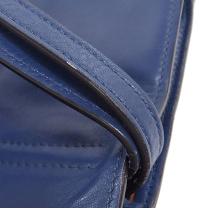 Miu Miu Navy Leather Tote Bag (Pre-Owned)