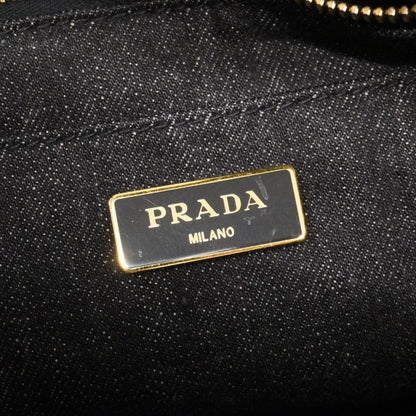 Prada Black Denim Tote Bag (Pre-Owned)