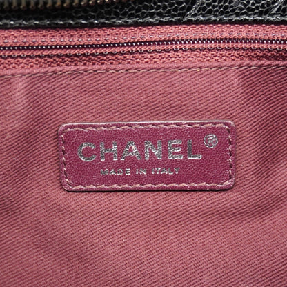 Chanel Black Grained Calfskin Tote Bag (Pre-Owned)