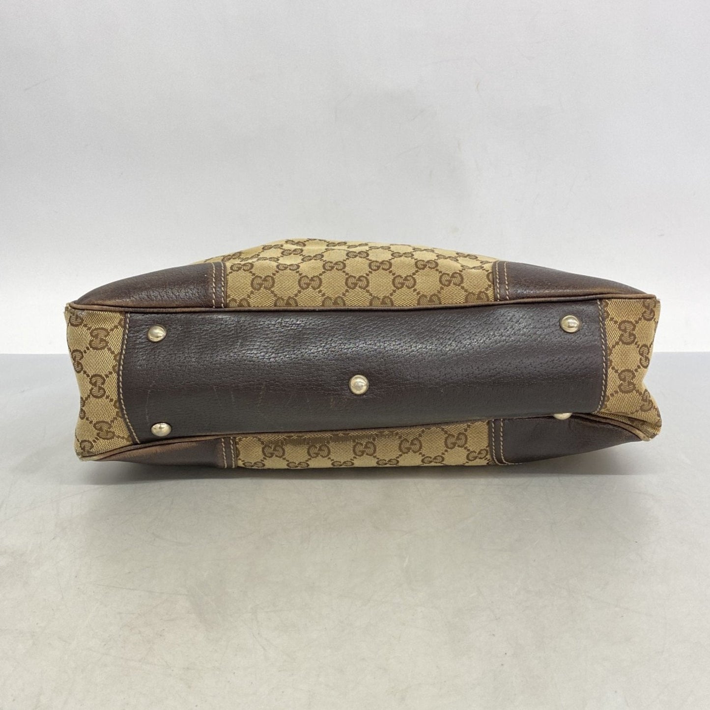 Gucci Brown Canvas Tote Bag (Pre-Owned)