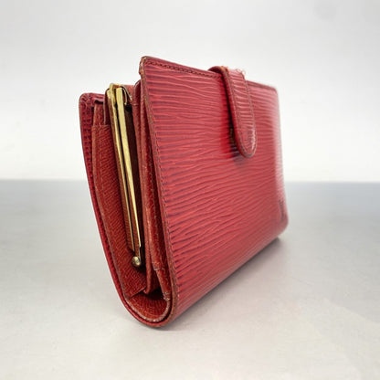 Louis Vuitton Castilian Red Wallet (Bi-Fold) (Pre-Owned)
